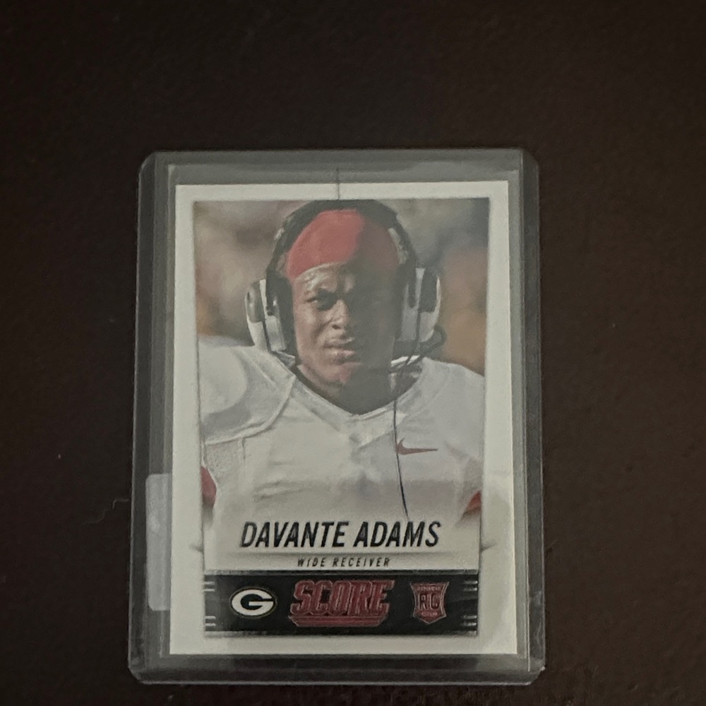 Score Football Trading Card - Wide Receiver in Protective Case